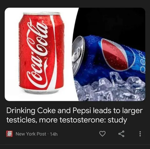 Coke and Pepsi Testosterone Study