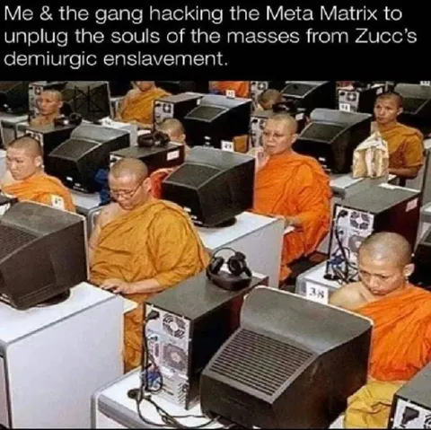 Monks Hacking the Meta Matrix