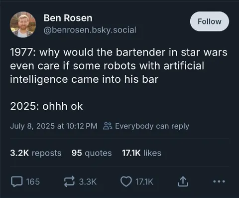 Star Wars AI Bartender Joke