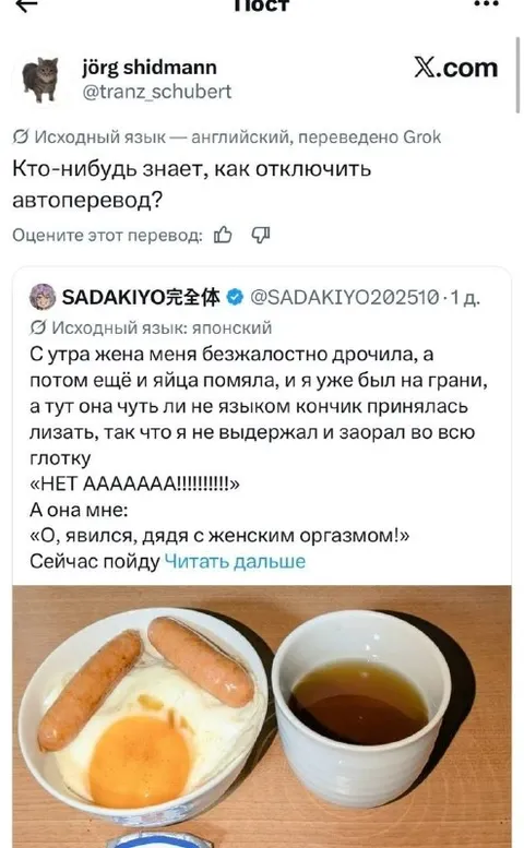 Как отключить автоперевод