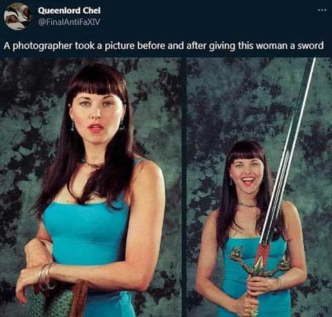 Woman Gets a Sword