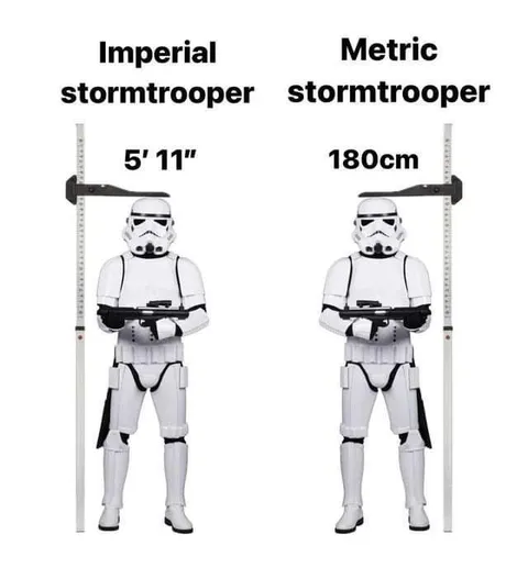 Imperial and Metric Stormtrooper