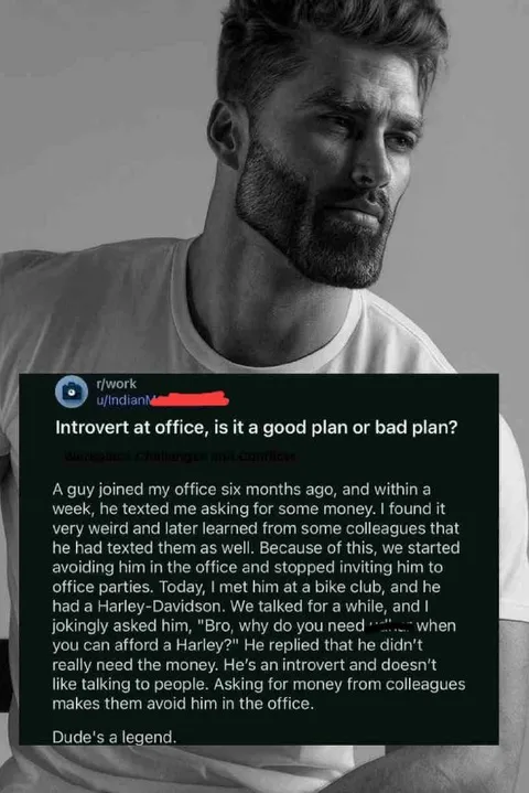 Introvert Borrows Money From Colleagues
