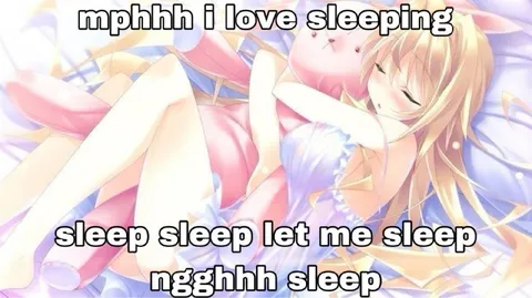 I Love Sleeping Anime Girl