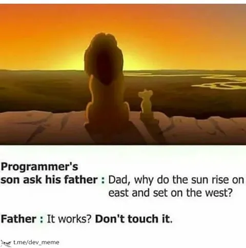 Programmer Father Says Don’t Touch It