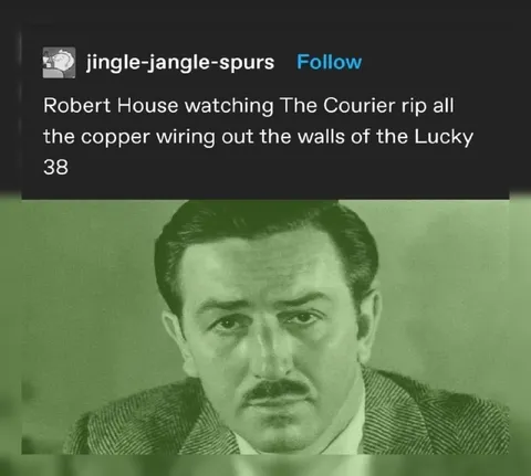 Mr. House Watches the Copper Wiring Go