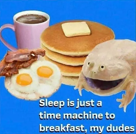 Sleep Is a Time Machine to Breakfast