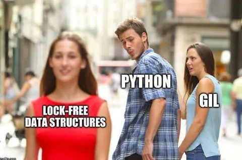 Python Chooses Lock-Free Data Structures