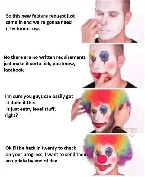 Feature Request Clown Progression