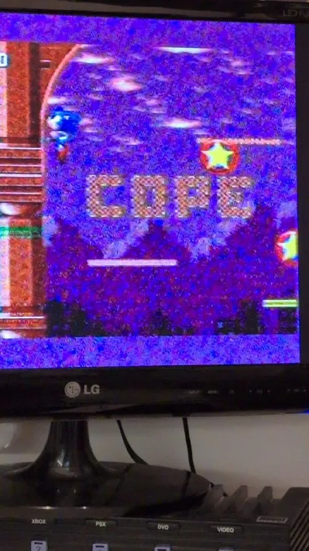 Glitched Sonic Game Screen