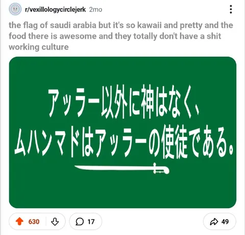 Kawaii Saudi Arabia Flag
