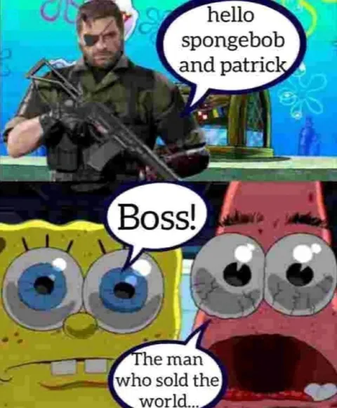Big Boss Meets SpongeBob and Patrick