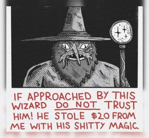 Shitty Magic Wizard Warning