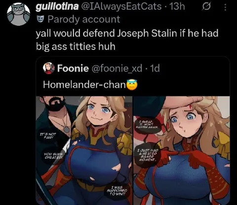 Homelander-chan Gamer Moment