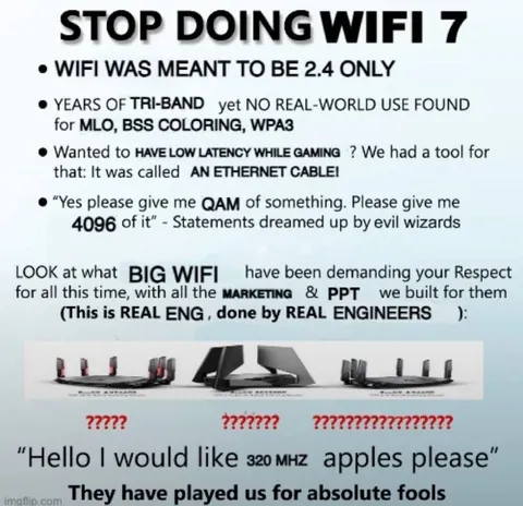 Stop Doing WiFi 7