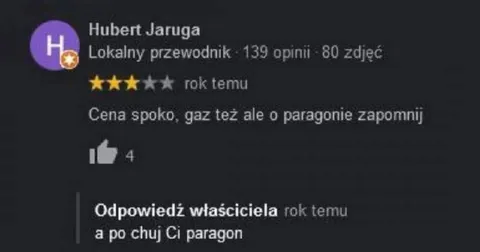A po chuj Ci paragon