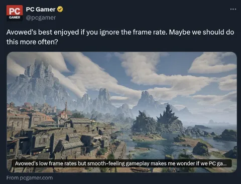 Avowed Runs Best at Low FPS
