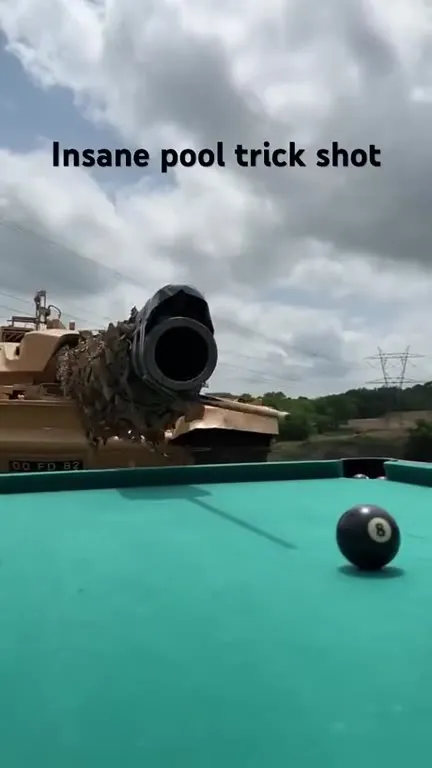 Insane Pool Trick Shot Tank