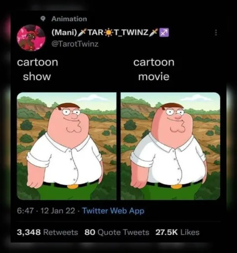 Cartoon Show vs Cartoon Movie