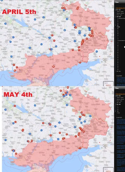 April 5th to May 4th Map