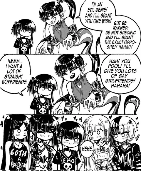 Evil Genie Gives Gay Girlfriends