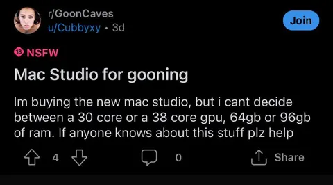 Mac Studio for Gooning