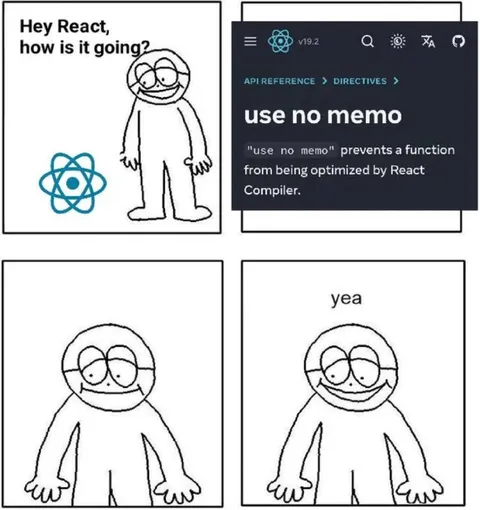 React Says No Memo