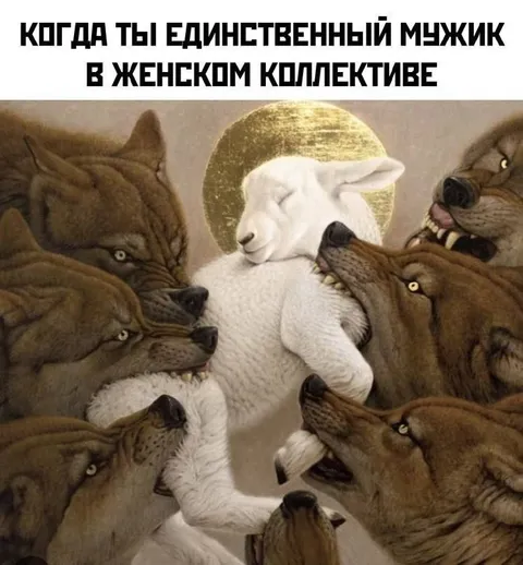 Единственный мужчина среди женщин