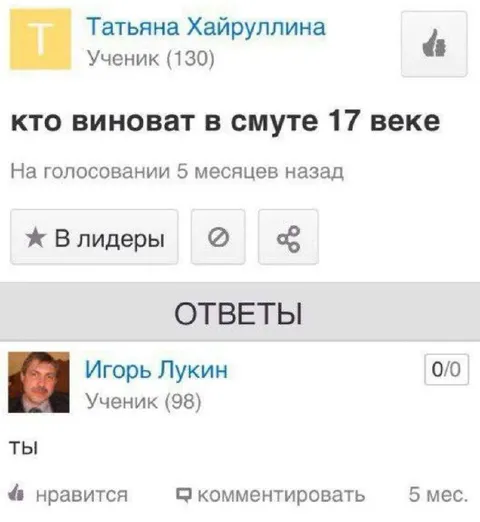 Кто виноват в Смуте XVII века