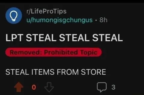 LPT Steal Items From Store