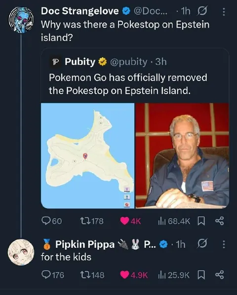 Pokéstop on Epstein Island