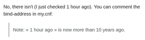 The One-Hour-Old Server Comment