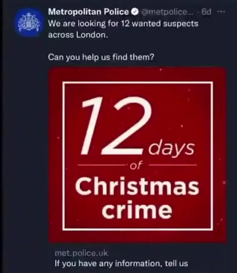 12 Days of Christmas Crime