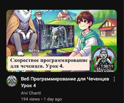 Скоростное программирование для чеченцев