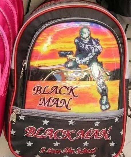 Black Man School Backpack