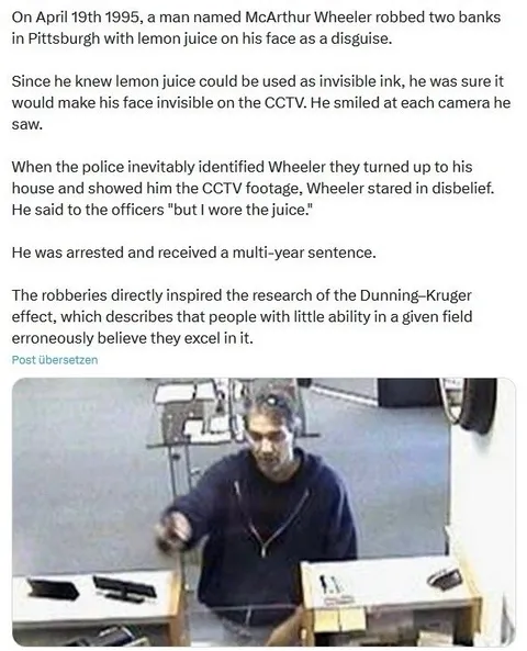 Lemon Juice Invisible Robber