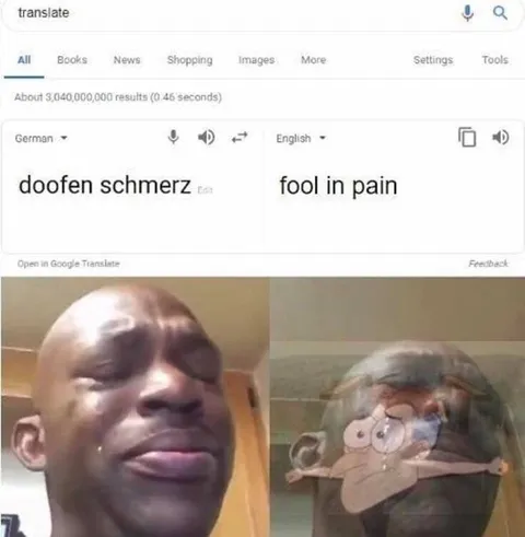 Doofen Schmerz Übersetzung