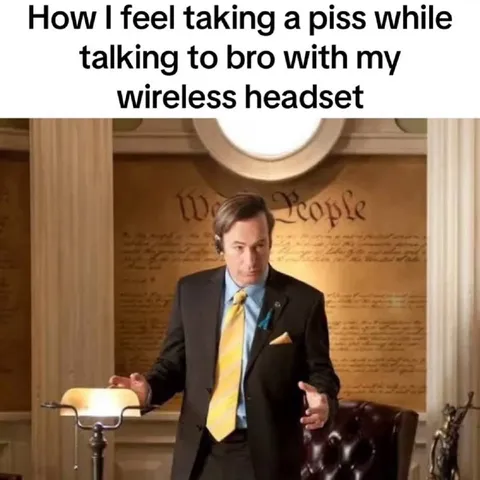 Wireless Headset Bathroom Confidence