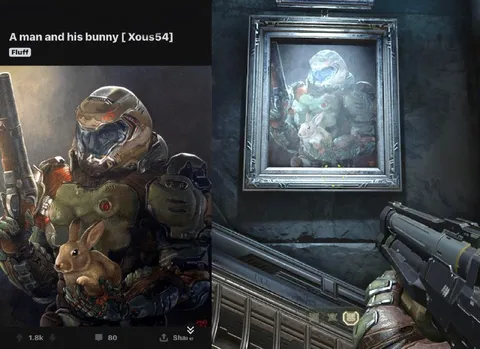 Doom Slayer and His Bunny