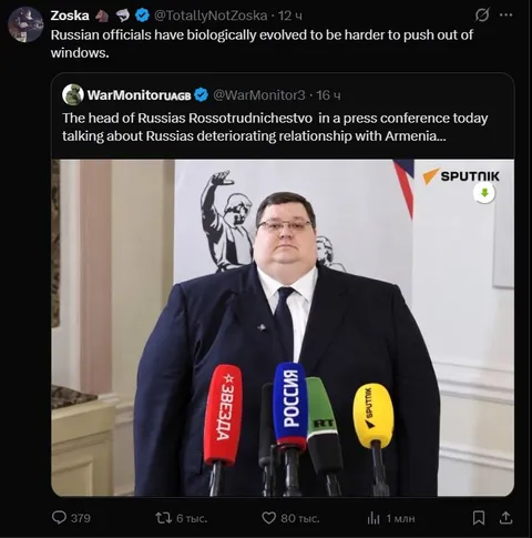 Russian Official Cannot Be Pushed Out