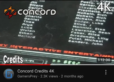 Concord Credits 4K