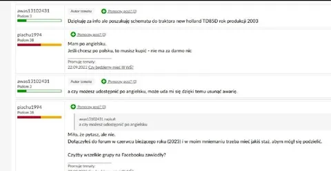 Schemat do traktora po angielsku