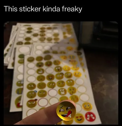 This Sticker Kinda Freaky
