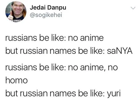 Russians Have Anime Names