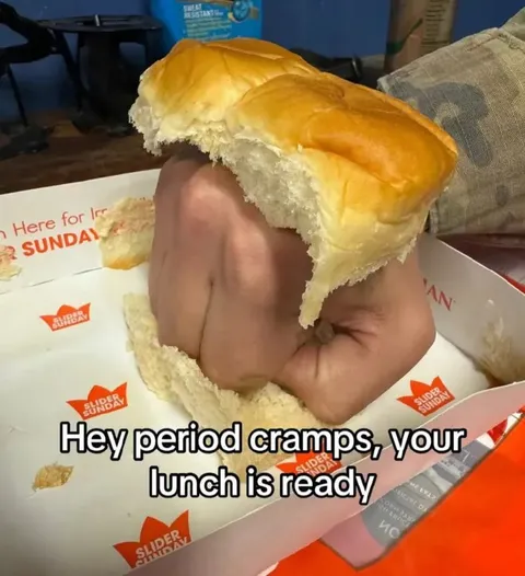 Period Cramps Lunch Is Ready