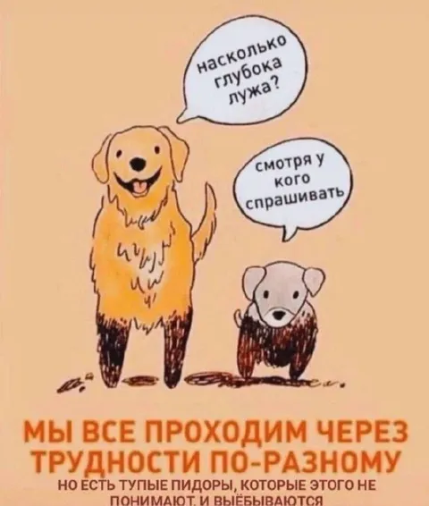 Все проходят трудности по-разному