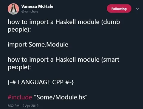 Haskell Module Import Joke