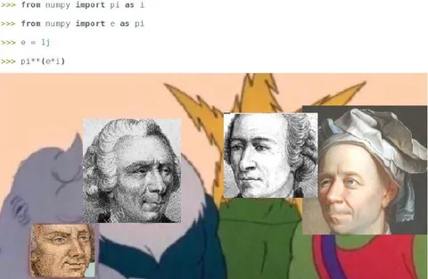 NumPy Euler Identity Confusion