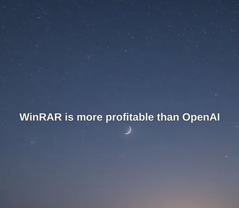 WinRAR More Profitable Than OpenAI