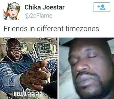 Friends in Different Timezones